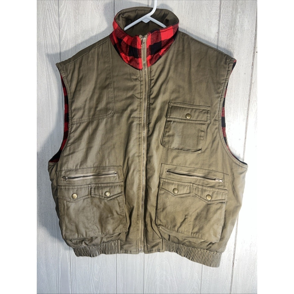 Ozark Trail Vest Men's Beige Size 2X Lumbrjack